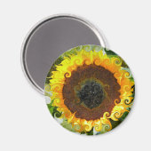 SONNENBLUMEN MAGNET (Vorderseite/Rückseite)