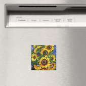 Sonnenblumen Magnet (In Situ (Geschirrspüler))