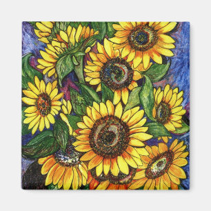 Sonnenblumen Magnet
