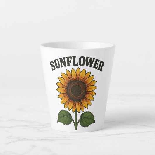 Sonnenblumen-Mal-Tasse Milchtasse (Vorderseite)