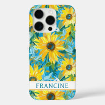 Sonnenblumen-Malerei Monogramm