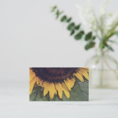 Sonnenblumen, Malerei, Pflanze, Reiki, Visitenkart Visitenkarte (Stehend Vorderseite)