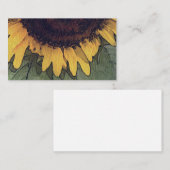 Sonnenblumen, Malerei, Pflanze, Reiki, Visitenkart Visitenkarte (Vorne/Hinten)