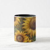 Sonnenblumen Malerei Sommergeschenk Kaffee Tasse (Zentrum)