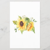 Sonnenblumen Mama oder Vater sagte Baby Shower Gam Flyer (Hinten)