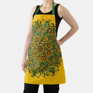 Sonnenblumen Mandala Nature Lover Sonnenblumen Blu Schürze