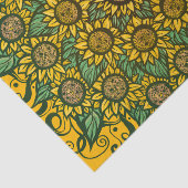 Sonnenblumen Mandala Nature Lover Sonnenblumen Blu Seidenpapier (Ausschnitt)