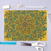 Sonnenblumen Mandala Nature Lover Sonnenblumen Blu Seidenpapier (Handwerk)