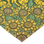 Sonnenblumen Mandala Nature Lover Sonnenblumen Blu Tischdecke (Schrägansicht)