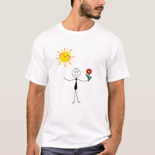 Sonnenblumen-Mann T-Shirt