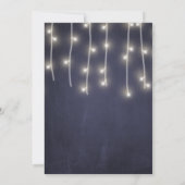 Sonnenblumen Marineschalkboard fallen trendige Hoc Einladung (Rückseite)