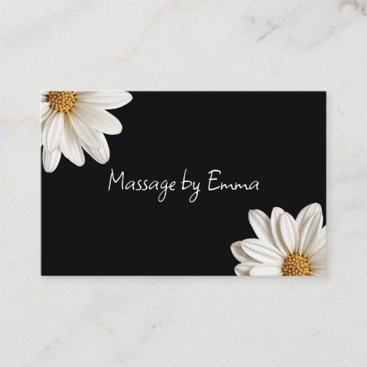 Sonnenblumen Massage Ernennung Visitenkarten Visitenkarte (Vorderseite)