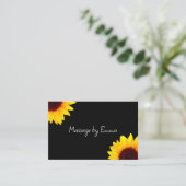 Sonnenblumen Massage Ernennung Visitenkarten Visitenkarte (Stehend Vorderseite)