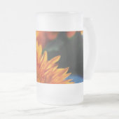 Sonnenblumen Mattglas Bierglas (VorderseiteRechts)