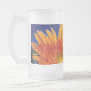 Sonnenblumen Mattglas Bierglas