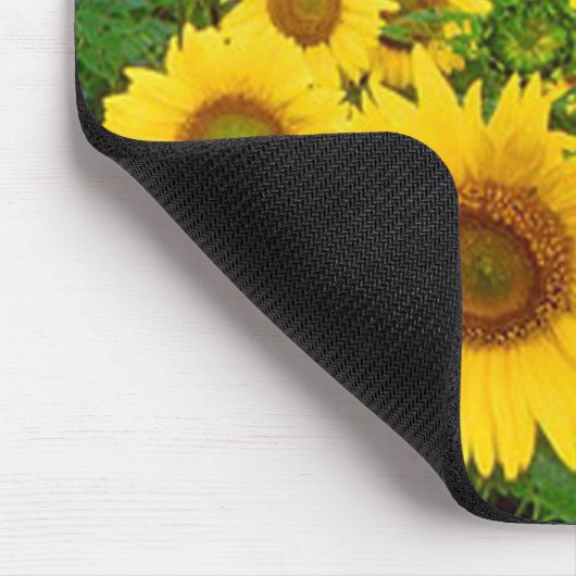 Sonnenblumen Mauspad (Ecke)