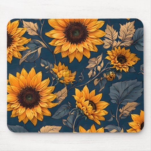 Sonnenblumen-Mauspad Mousepad (Vorne)