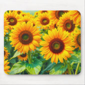 Sonnenblumen-Mauspad Mousepad (Vorne)