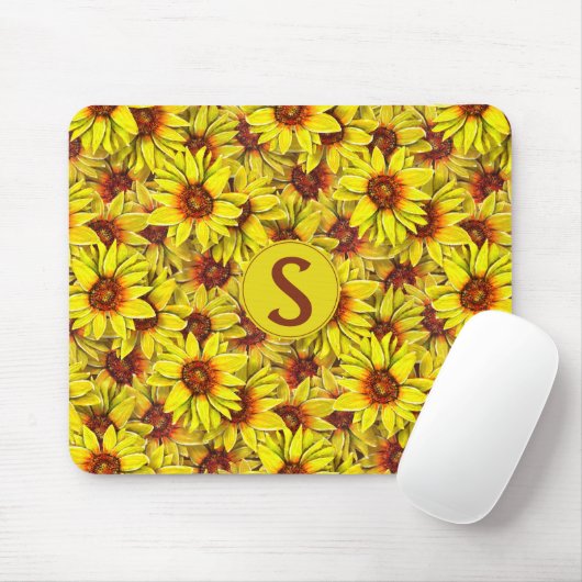 Sonnenblumen-Mauspad Mousepad (Mit Mouse)