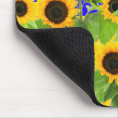 Sonnenblumen Mauspad Ukraine Flaggenfarben (Ecke)