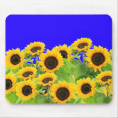 Sonnenblumen Mauspad Ukraine Flaggenfarben - Freih (Vorne)