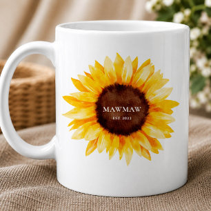Sonnenblumen-Mawmaw-Tasse Oma-Geschenk Kaffeetasse
