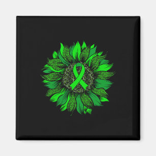 Sonnenblumen Mental Health Awareness Green Ribbon  Magnet
