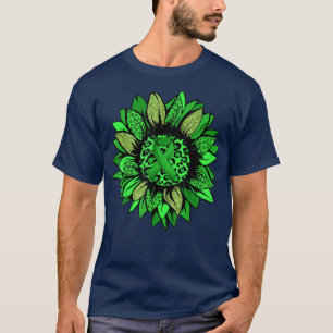 Sonnenblumen Mental Health Awareness Green Ribbon  T-Shirt