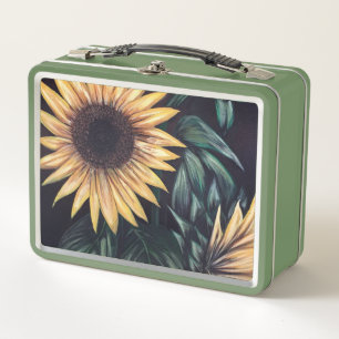 Sonnenblumen Metall Brotdose