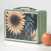 Sonnenblumen Metall Brotdose (Beispiel)