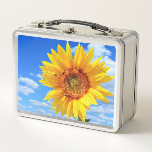 Sonnenblumen-Metall-Lunchbox Metall Brotdose