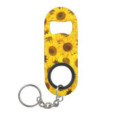 Sonnenblumen Mini Flaschenöffner (Vorderseite)