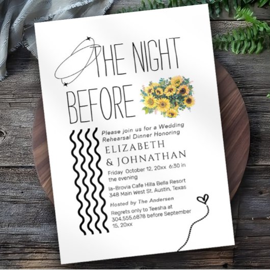 Sonnenblumen Minimales Drehbuch Einladung