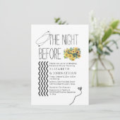 Sonnenblumen Minimales Drehbuch Einladung (Stehend Vorderseite)