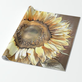 Sonnenblumen Mirror Modern Art Collection Geschenkpapier