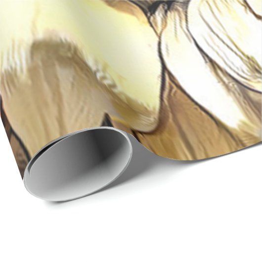 Sonnenblumen Mirror Modern Art Collection Geschenkpapier (Rolleneckpunkt)