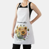 Sonnenblumen mit anpassbarem Namen Schürze (InSitu)