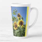Sonnenblumen mit Blue Sky Latte Tasse (Rechts)