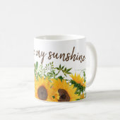 Sonnenblumen mit dir sind mein Sonnenscheinangebot Kaffeetasse (VorderseiteRechts)