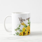 Sonnenblumen mit dir sind mein Sonnenscheinangebot Kaffeetasse (Links)