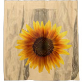 Sonnenblumen mit Duschvorhang (Vorderseite)