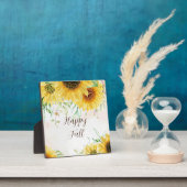 Sonnenblumen mit individualisierbarem Text Fotoplatte (InSitu)