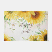 Sonnenblumen mit individualisierbarem Text Fußmatte (Vorderseite)