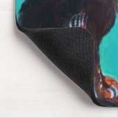 Sonnenblumen mit Katze Mousepad (Ecke)