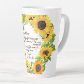 Sonnenblumen mit Mama-Brief Milchtasse (Rechte Ecke)