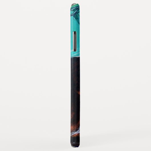 SONNENBLUMEN MIT SCHWARZER KATZE IN BLAUEM TURQUOI Case-Mate iPhone HÜLLE (Hinten/Rechts)