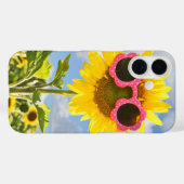 Sonnenblumen mit Sonnenbrille Case-Mate iPhone Hülle (Rückseite (Horizontal))