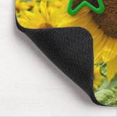 Sonnenblumen mit Sternengläser Mousepad (Ecke)
