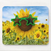 Sonnenblumen mit Sternengläser Mousepad (Vorne)