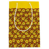 Sonnenblumen Mittlere Geschenktüte (Vorderseite)